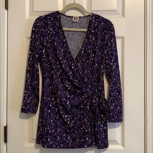 Anne Klein Faux Wrap Blouse